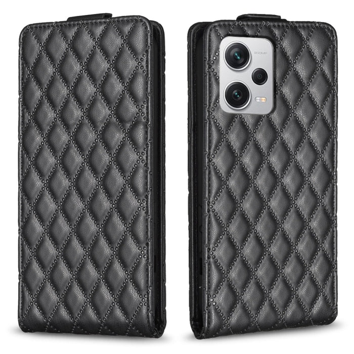 Estuche para teléfono de cuero con tapa vertical Diamond Lattice, For Xiaomi Redmi Note 13 Pro 4G Global, For Xiaomi Poco M6 Pro 4G, For Xiaomi Redmi Note 13 4G Global, For Xiaomi Redmi Note 13, For Xiaomi Redmi 13C, For Xiaomi Redmi Note 13 Pro+ 5G   ...