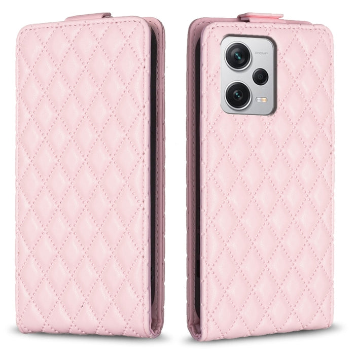 Estuche para teléfono de cuero con tapa vertical Diamond Lattice, For Xiaomi Redmi Note 13 Pro 4G Global, For Xiaomi Poco M6 Pro 4G, For Xiaomi Redmi Note 13 4G Global, For Xiaomi Redmi Note 13, For Xiaomi Redmi 13C, For Xiaomi Redmi Note 13 Pro+ 5G   ...