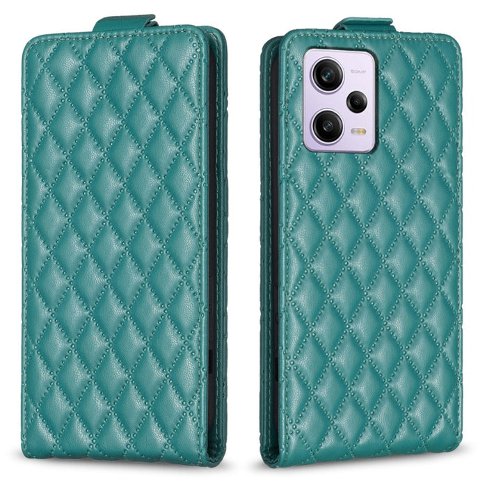 Estuche para teléfono de cuero con tapa vertical Diamond Lattice, For Xiaomi Redmi Note 13 Pro 4G Global, For Xiaomi Poco M6 Pro 4G, For Xiaomi Redmi Note 13 4G Global, For Xiaomi Redmi Note 13, For Xiaomi Redmi 13C, For Xiaomi Redmi Note 13 Pro+ 5G   ...