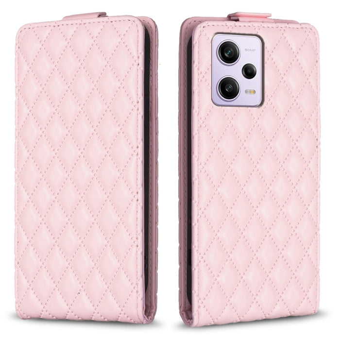Estuche para teléfono de cuero con tapa vertical Diamond Lattice, For Xiaomi Redmi Note 13 Pro 4G Global, For Xiaomi Poco M6 Pro 4G, For Xiaomi Redmi Note 13 4G Global, For Xiaomi Redmi Note 13, For Xiaomi Redmi 13C, For Xiaomi Redmi Note 13 Pro+ 5G   ...