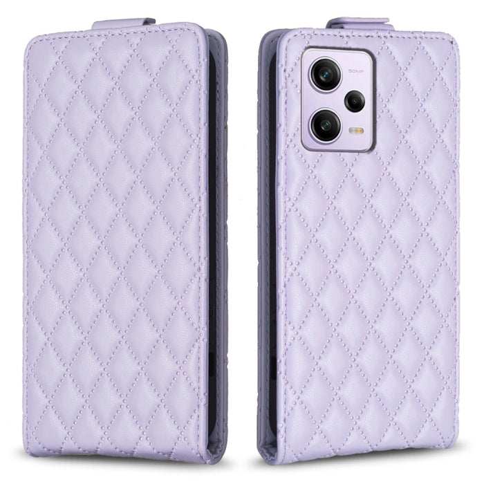 Estuche para teléfono de cuero con tapa vertical Diamond Lattice, For Xiaomi Redmi Note 13 Pro 4G Global, For Xiaomi Poco M6 Pro 4G, For Xiaomi Redmi Note 13 4G Global, For Xiaomi Redmi Note 13, For Xiaomi Redmi 13C, For Xiaomi Redmi Note 13 Pro+ 5G   ...