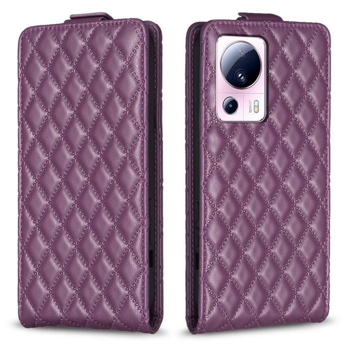 Estuche para teléfono de cuero con tapa vertical Diamond Lattice, For Redmi Note 12 5G Global, For Xiaomi 13 Lite / Civi 2, For Xiaomi Redmi K60 / K60 Pro, For Xiaomi 13 Pro, For Xiaomi 13, For Xiaomi 12T / 12T Pro, For Redmi Note 11 Pro 5G Global     ...