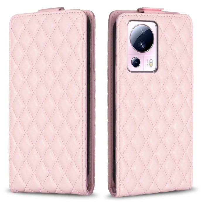 Estuche para teléfono de cuero con tapa vertical Diamond Lattice, For Redmi Note 12 5G Global, For Xiaomi 13 Lite / Civi 2, For Xiaomi Redmi K60 / K60 Pro, For Xiaomi 13 Pro, For Xiaomi 13, For Xiaomi 12T / 12T Pro, For Redmi Note 11 Pro 5G Global     ...