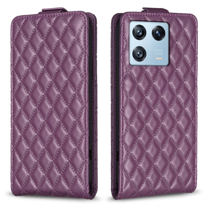Estuche para teléfono de cuero con tapa vertical Diamond Lattice, For Redmi Note 12 5G Global, For Xiaomi 13 Lite / Civi 2, For Xiaomi Redmi K60 / K60 Pro, For Xiaomi 13 Pro, For Xiaomi 13, For Xiaomi 12T / 12T Pro, For Redmi Note 11 Pro 5G Global     ...
