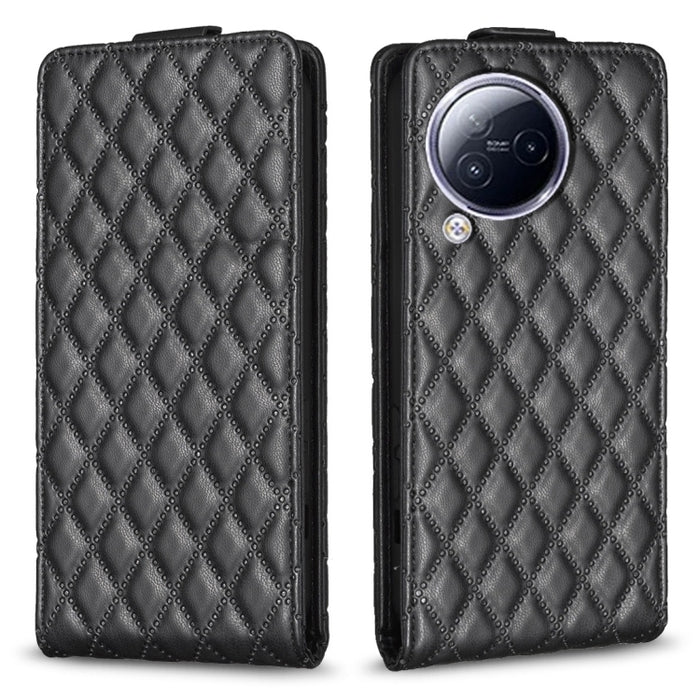 Estuche para teléfono de cuero con tapa vertical Diamond Lattice, For Xiaomi Redmi Note 13 Pro 4G Global, For Xiaomi Poco M6 Pro 4G, For Xiaomi Redmi Note 13 4G Global, For Xiaomi Redmi Note 13, For Xiaomi Redmi 13C, For Xiaomi Redmi Note 13 Pro+ 5G   ...
