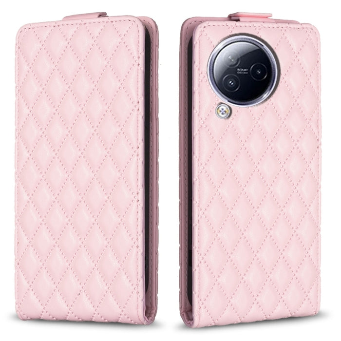 Estuche para teléfono de cuero con tapa vertical Diamond Lattice, For Xiaomi Redmi Note 13 Pro 4G Global, For Xiaomi Poco M6 Pro 4G, For Xiaomi Redmi Note 13 4G Global, For Xiaomi Redmi Note 13, For Xiaomi Redmi 13C, For Xiaomi Redmi Note 13 Pro+ 5G   ...