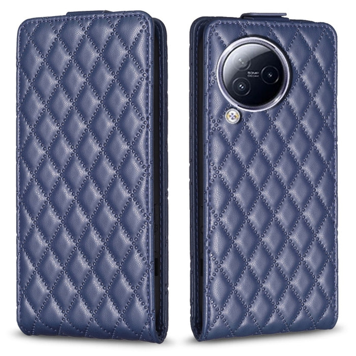 Estuche para teléfono de cuero con tapa vertical Diamond Lattice, For Xiaomi Redmi Note 13 Pro 4G Global, For Xiaomi Poco M6 Pro 4G, For Xiaomi Redmi Note 13 4G Global, For Xiaomi Redmi Note 13, For Xiaomi Redmi 13C, For Xiaomi Redmi Note 13 Pro+ 5G   ...