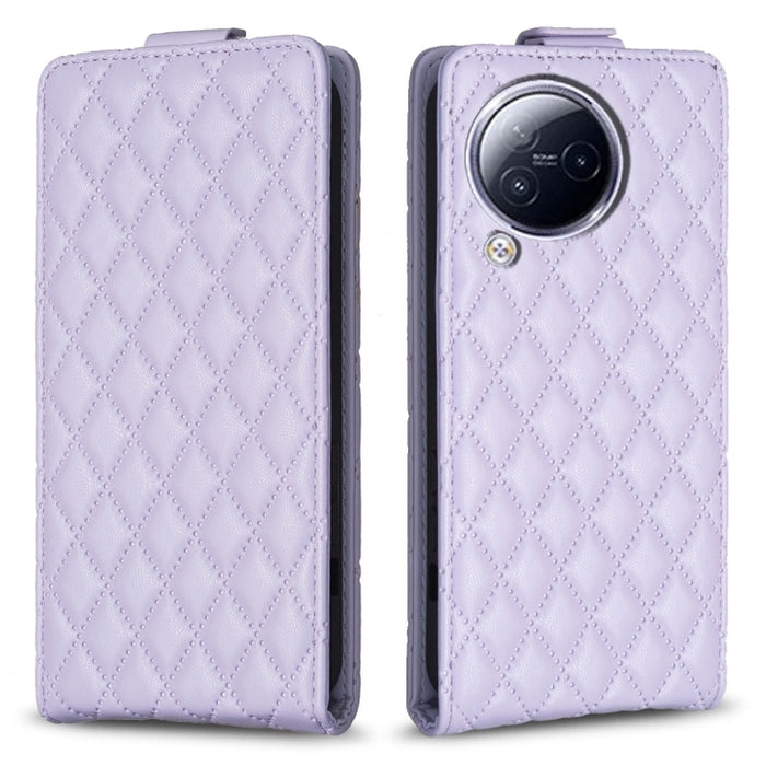 Estuche para teléfono de cuero con tapa vertical Diamond Lattice, For Xiaomi Redmi Note 13 Pro 4G Global, For Xiaomi Poco M6 Pro 4G, For Xiaomi Redmi Note 13 4G Global, For Xiaomi Redmi Note 13, For Xiaomi Redmi 13C, For Xiaomi Redmi Note 13 Pro+ 5G   ...