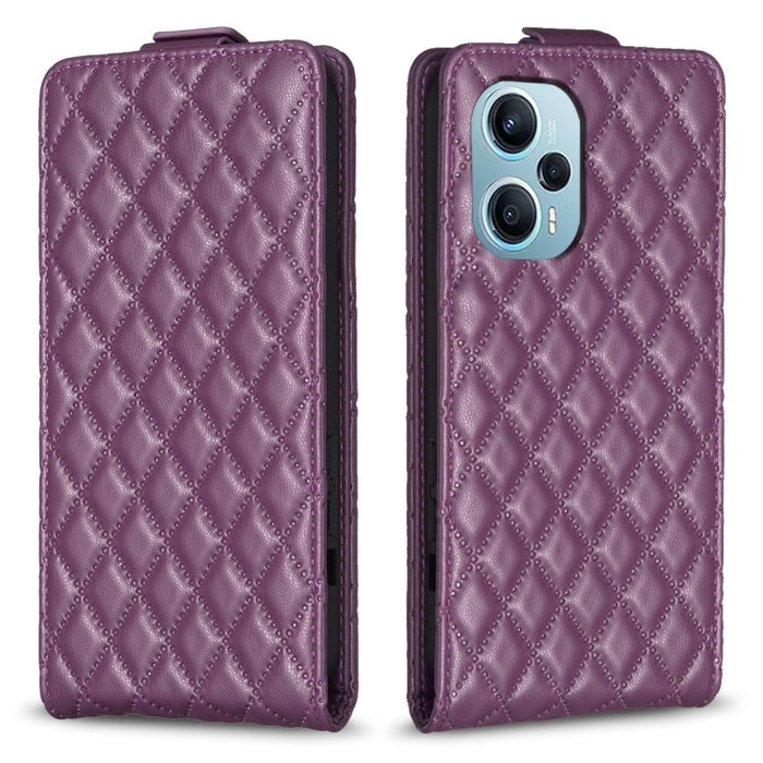 Estuche para teléfono de cuero con tapa vertical Diamond Lattice, For Xiaomi Redmi Note 13 Pro 4G Global, For Xiaomi Poco M6 Pro 4G, For Xiaomi Redmi Note 13 4G Global, For Xiaomi Redmi Note 13, For Xiaomi Redmi 13C, For Xiaomi Redmi Note 13 Pro+ 5G   ...