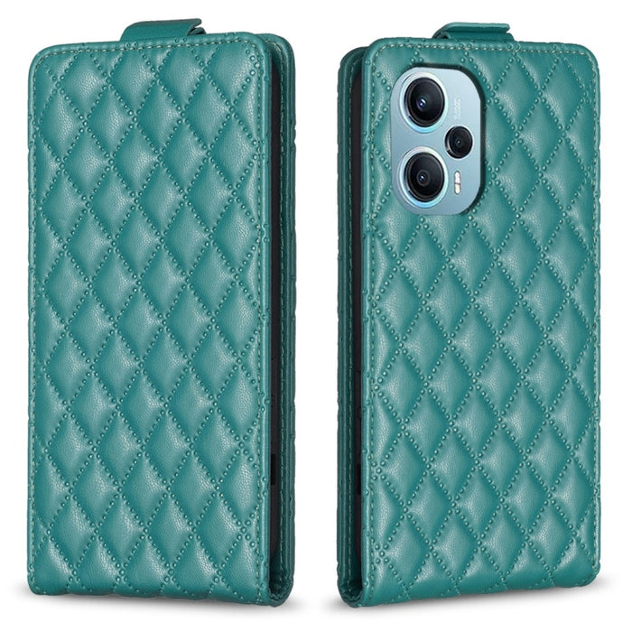 Estuche para teléfono de cuero con tapa vertical Diamond Lattice, For Xiaomi Redmi Note 13 Pro 4G Global, For Xiaomi Poco M6 Pro 4G, For Xiaomi Redmi Note 13 4G Global, For Xiaomi Redmi Note 13, For Xiaomi Redmi 13C, For Xiaomi Redmi Note 13 Pro+ 5G   ...