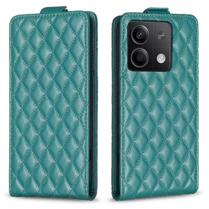 Estuche para teléfono de cuero con tapa vertical Diamond Lattice, For Xiaomi Redmi Note 13 Pro 4G Global, For Xiaomi Poco M6 Pro 4G, For Xiaomi Redmi Note 13 4G Global, For Xiaomi Redmi Note 13, For Xiaomi Redmi 13C, For Xiaomi Redmi Note 13 Pro+ 5G   ...