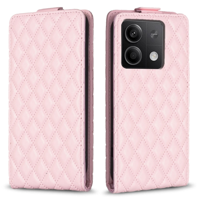 Estuche para teléfono de cuero con tapa vertical Diamond Lattice, For Xiaomi Redmi Note 13 Pro 4G Global, For Xiaomi Poco M6 Pro 4G, For Xiaomi Redmi Note 13 4G Global, For Xiaomi Redmi Note 13, For Xiaomi Redmi 13C, For Xiaomi Redmi Note 13 Pro+ 5G   ...