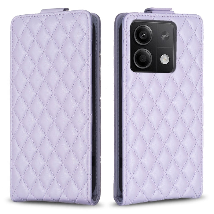 Estuche para teléfono de cuero con tapa vertical Diamond Lattice, For Xiaomi Redmi Note 13 Pro 4G Global, For Xiaomi Poco M6 Pro 4G, For Xiaomi Redmi Note 13 4G Global, For Xiaomi Redmi Note 13, For Xiaomi Redmi 13C, For Xiaomi Redmi Note 13 Pro+ 5G   ...