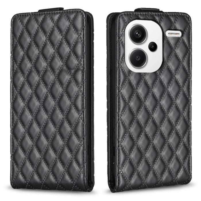 Estuche para teléfono de cuero con tapa vertical Diamond Lattice, For Xiaomi Redmi Note 13 Pro 4G Global, For Xiaomi Poco M6 Pro 4G, For Xiaomi Redmi Note 13 4G Global, For Xiaomi Redmi Note 13, For Xiaomi Redmi 13C, For Xiaomi Redmi Note 13 Pro+ 5G   ...