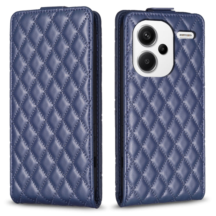 Estuche para teléfono de cuero con tapa vertical Diamond Lattice, For Xiaomi Redmi Note 13 Pro 4G Global, For Xiaomi Poco M6 Pro 4G, For Xiaomi Redmi Note 13 4G Global, For Xiaomi Redmi Note 13, For Xiaomi Redmi 13C, For Xiaomi Redmi Note 13 Pro+ 5G   ...