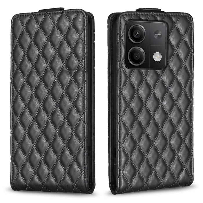 Estuche para teléfono de cuero con tapa vertical Diamond Lattice, For Xiaomi Redmi Note 13 Pro 4G Global, For Xiaomi Poco M6 Pro 4G, For Xiaomi Redmi Note 13 4G Global, For Xiaomi Redmi Note 13, For Xiaomi Redmi 13C, For Xiaomi Redmi Note 13 Pro+ 5G   ...