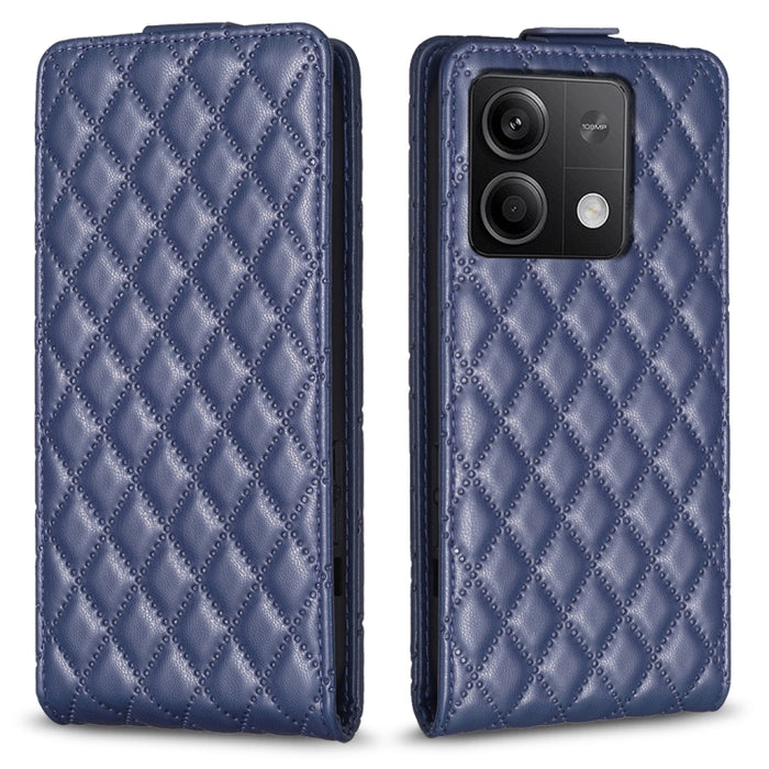 Estuche para teléfono de cuero con tapa vertical Diamond Lattice, For Xiaomi Redmi Note 13 Pro 4G Global, For Xiaomi Poco M6 Pro 4G, For Xiaomi Redmi Note 13 4G Global, For Xiaomi Redmi Note 13, For Xiaomi Redmi 13C, For Xiaomi Redmi Note 13 Pro+ 5G   ...