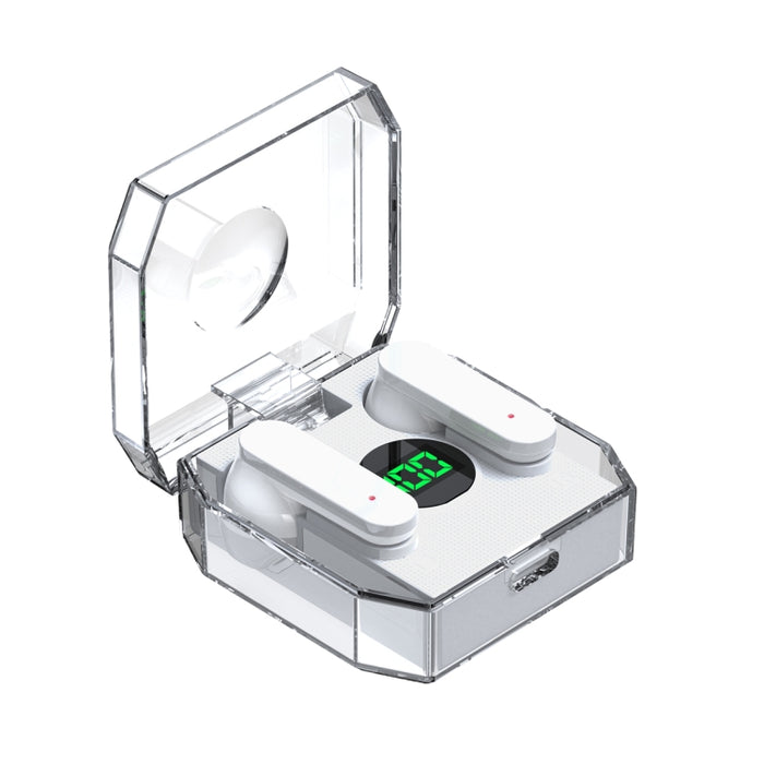 K30 Cápsula transparente Pantalla digital Control táctil Auriculares Bluetooth, K30