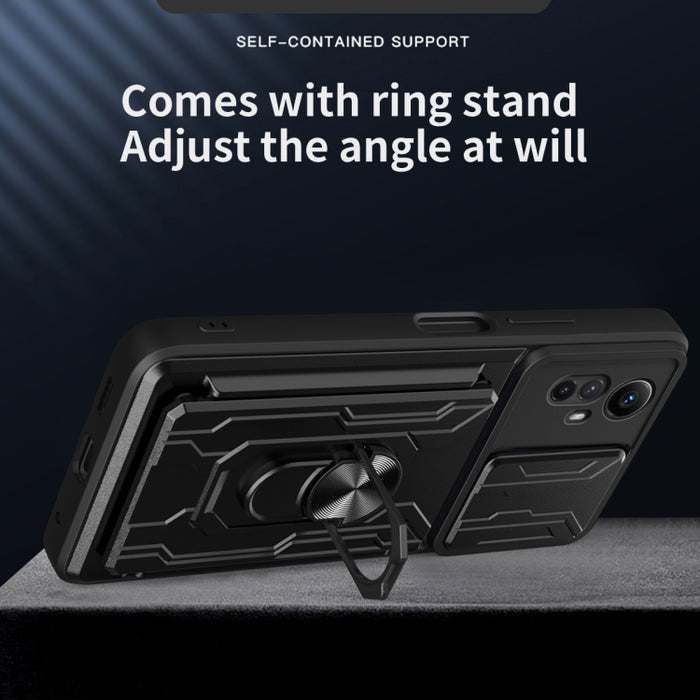 Funda deslizante para teléfono Camshield TPU+PC con ranura para tarjeta, For Redmi Note 12S 4G, For Redmi 10 5G
