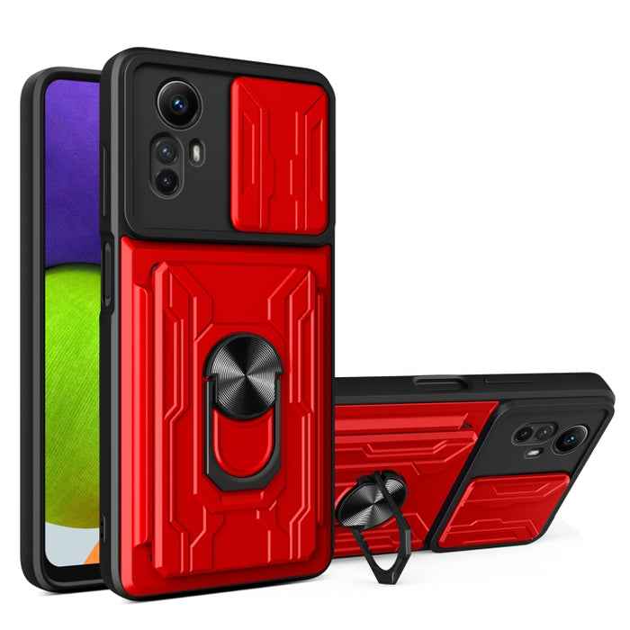Funda deslizante para teléfono Camshield TPU+PC con ranura para tarjeta, For Redmi A5 4G 173.3mm, For Redmi Note 14 Pro 4G, For Redmi Note 14 4G 163.25mm, For Redmi Note 14 5G, For Redmi Note 14 Pro+ 5G, For Redmi Note 14 Pro 5G, For Redmi 13 4G Global...