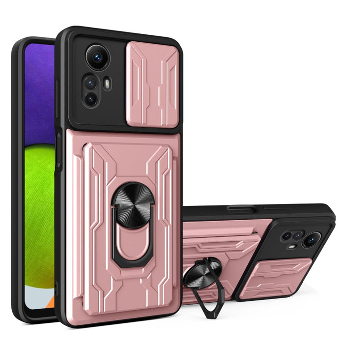 Funda deslizante para teléfono Camshield TPU+PC con ranura para tarjeta, For Redmi A5 4G 173.3mm, For Redmi Note 14 Pro 4G, For Redmi Note 14 4G 163.25mm, For Redmi Note 14 5G, For Redmi Note 14 Pro+ 5G, For Redmi Note 14 Pro 5G, For Redmi 13 4G Global...