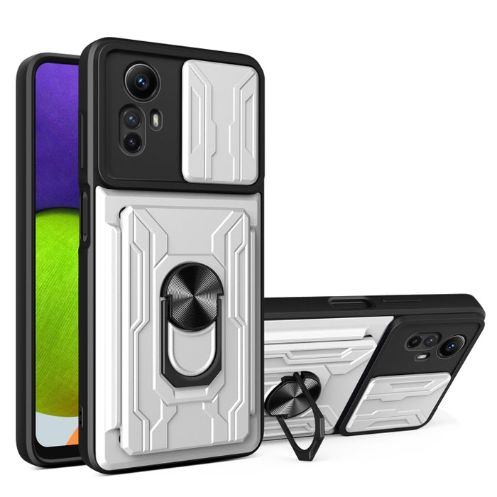 Funda deslizante para teléfono Camshield TPU+PC con ranura para tarjeta, For Redmi A5 4G 173.3mm, For Redmi Note 14 Pro 4G, For Redmi Note 14 4G 163.25mm, For Redmi Note 14 5G, For Redmi Note 14 Pro+ 5G, For Redmi Note 14 Pro 5G, For Redmi 13 4G Global...