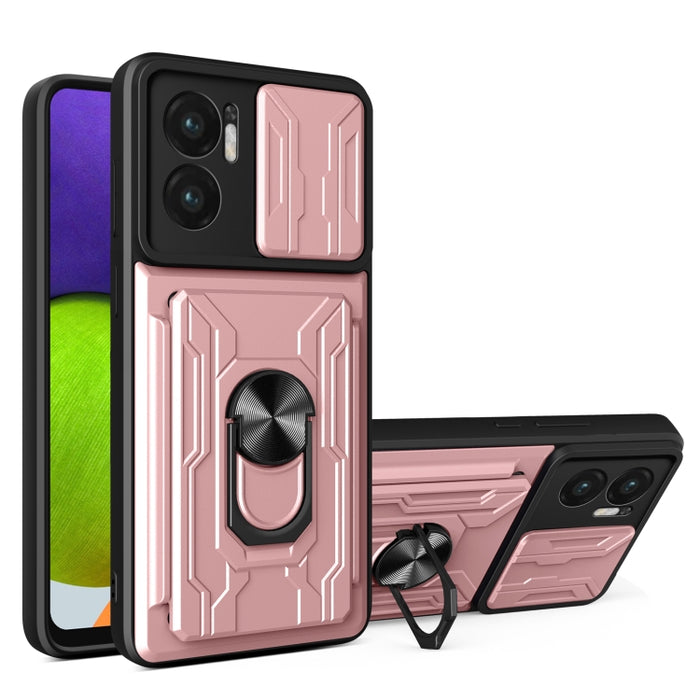 Funda deslizante para teléfono Camshield TPU+PC con ranura para tarjeta, For Redmi A5 4G 173.3mm, For Redmi Note 14 Pro 4G, For Redmi Note 14 4G 163.25mm, For Redmi Note 14 5G, For Redmi Note 14 Pro+ 5G, For Redmi Note 14 Pro 5G, For Redmi 13 4G Global...