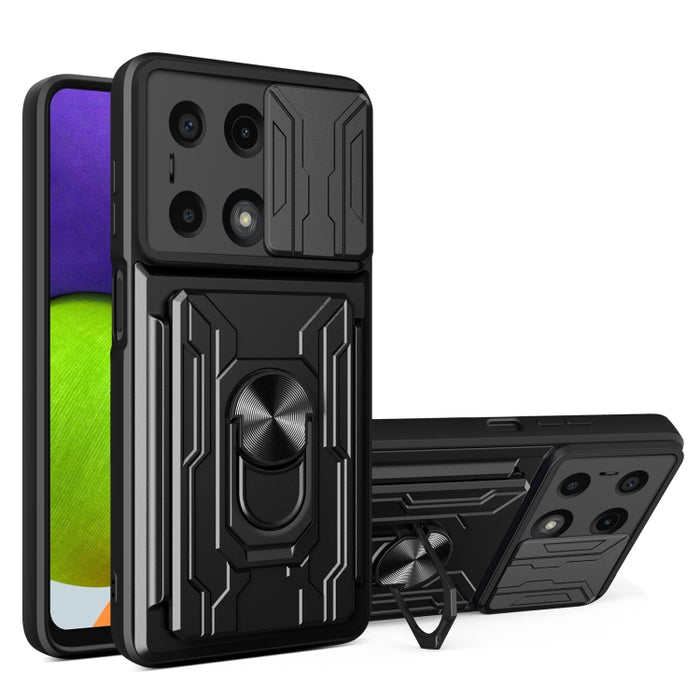 Funda deslizante para teléfono Camshield TPU+PC con ranura para tarjeta, For Redmi A5 4G 173.3mm, For Redmi Note 14 Pro 4G, For Redmi Note 14 4G 163.25mm, For Redmi Note 14 5G, For Redmi Note 14 Pro+ 5G, For Redmi Note 14 Pro 5G, For Redmi 13 4G Global...