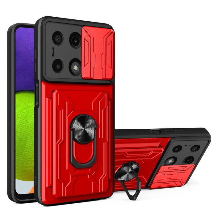 Funda deslizante para teléfono Camshield TPU+PC con ranura para tarjeta, For Redmi A5 4G 173.3mm, For Redmi Note 14 Pro 4G, For Redmi Note 14 4G 163.25mm, For Redmi Note 14 5G, For Redmi Note 14 Pro+ 5G, For Redmi Note 14 Pro 5G, For Redmi 13 4G Global...