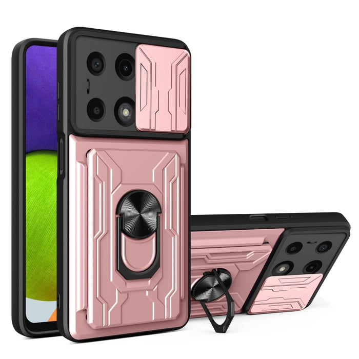 Funda deslizante para teléfono Camshield TPU+PC con ranura para tarjeta, For Redmi A5 4G 173.3mm, For Redmi Note 14 Pro 4G, For Redmi Note 14 4G 163.25mm, For Redmi Note 14 5G, For Redmi Note 14 Pro+ 5G, For Redmi Note 14 Pro 5G, For Redmi 13 4G Global...