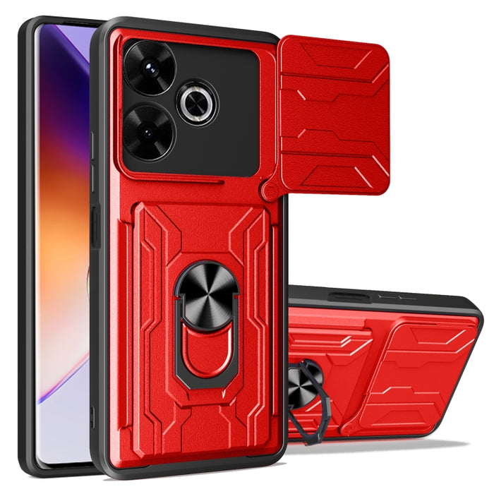 Funda deslizante para teléfono Camshield TPU+PC con ranura para tarjeta, For Redmi A5 4G 173.3mm, For Redmi Note 14 Pro 4G, For Redmi Note 14 4G 163.25mm, For Redmi Note 14 5G, For Redmi Note 14 Pro+ 5G, For Redmi Note 14 Pro 5G, For Redmi 13 4G Global...