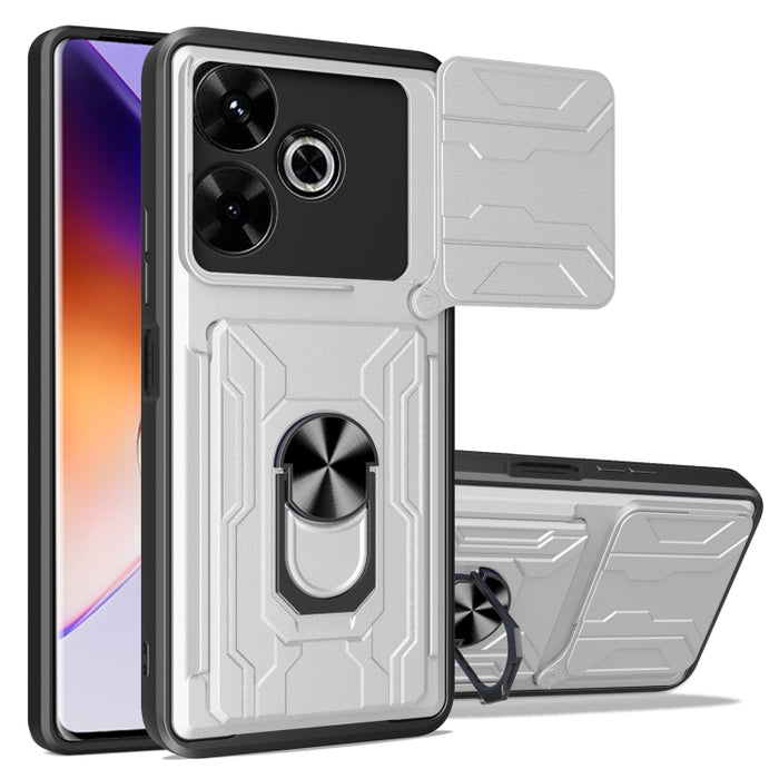 Funda deslizante para teléfono Camshield TPU+PC con ranura para tarjeta, For Redmi A5 4G 173.3mm, For Redmi Note 14 Pro 4G, For Redmi Note 14 4G 163.25mm, For Redmi Note 14 5G, For Redmi Note 14 Pro+ 5G, For Redmi Note 14 Pro 5G, For Redmi 13 4G Global...