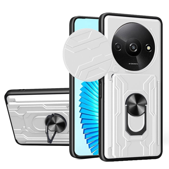 Funda deslizante para teléfono Camshield TPU+PC con ranura para tarjeta, For Redmi A5 4G 173.3mm, For Redmi Note 14 Pro 4G, For Redmi Note 14 4G 163.25mm, For Redmi Note 14 5G, For Redmi Note 14 Pro+ 5G, For Redmi Note 14 Pro 5G, For Redmi 13 4G Global...