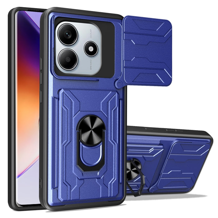 Funda deslizante para teléfono Camshield TPU+PC con ranura para tarjeta, For Redmi A5 4G 173.3mm, For Redmi Note 14 Pro 4G, For Redmi Note 14 4G 163.25mm, For Redmi Note 14 5G, For Redmi Note 14 Pro+ 5G, For Redmi Note 14 Pro 5G, For Redmi 13 4G Global...