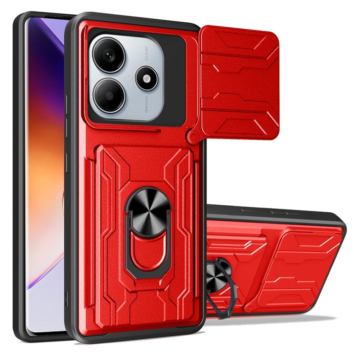 Funda deslizante para teléfono Camshield TPU+PC con ranura para tarjeta, For Redmi A5 4G 173.3mm, For Redmi Note 14 Pro 4G, For Redmi Note 14 4G 163.25mm, For Redmi Note 14 5G, For Redmi Note 14 Pro+ 5G, For Redmi Note 14 Pro 5G, For Redmi 13 4G Global...