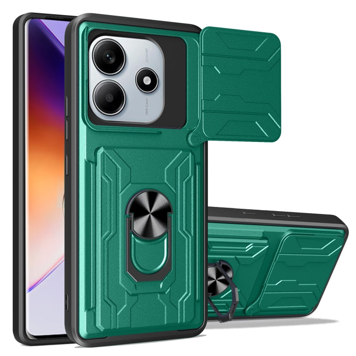 Funda deslizante para teléfono Camshield TPU+PC con ranura para tarjeta, For Redmi A5 4G 173.3mm, For Redmi Note 14 Pro 4G, For Redmi Note 14 4G 163.25mm, For Redmi Note 14 5G, For Redmi Note 14 Pro+ 5G, For Redmi Note 14 Pro 5G, For Redmi 13 4G Global...