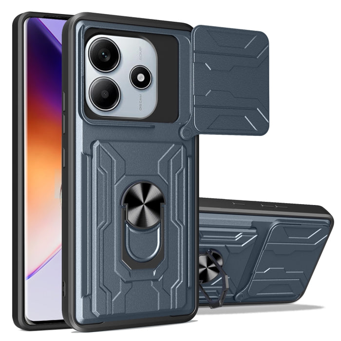 Funda deslizante para teléfono Camshield TPU+PC con ranura para tarjeta, For Redmi A5 4G 173.3mm, For Redmi Note 14 Pro 4G, For Redmi Note 14 4G 163.25mm, For Redmi Note 14 5G, For Redmi Note 14 Pro+ 5G, For Redmi Note 14 Pro 5G, For Redmi 13 4G Global...