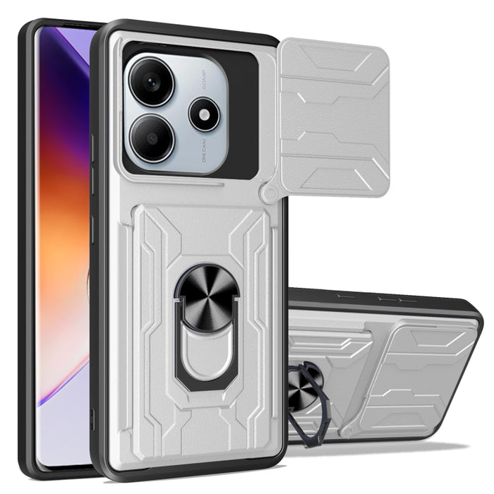 Funda deslizante para teléfono Camshield TPU+PC con ranura para tarjeta, For Redmi A5 4G 173.3mm, For Redmi Note 14 Pro 4G, For Redmi Note 14 4G 163.25mm, For Redmi Note 14 5G, For Redmi Note 14 Pro+ 5G, For Redmi Note 14 Pro 5G, For Redmi 13 4G Global...