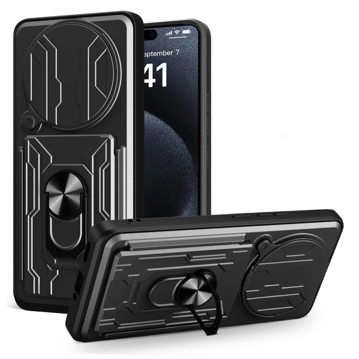 Funda deslizante para teléfono Camshield TPU+PC con ranura para tarjeta, For Redmi A5 4G 173.3mm, For Redmi Note 14 Pro 4G, For Redmi Note 14 4G 163.25mm, For Redmi Note 14 5G, For Redmi Note 14 Pro+ 5G, For Redmi Note 14 Pro 5G, For Redmi 13 4G Global...