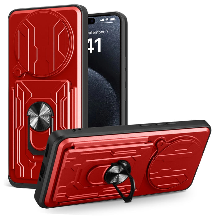 Funda deslizante para teléfono Camshield TPU+PC con ranura para tarjeta, For Redmi A5 4G 173.3mm, For Redmi Note 14 Pro 4G, For Redmi Note 14 4G 163.25mm, For Redmi Note 14 5G, For Redmi Note 14 Pro+ 5G, For Redmi Note 14 Pro 5G, For Redmi 13 4G Global...
