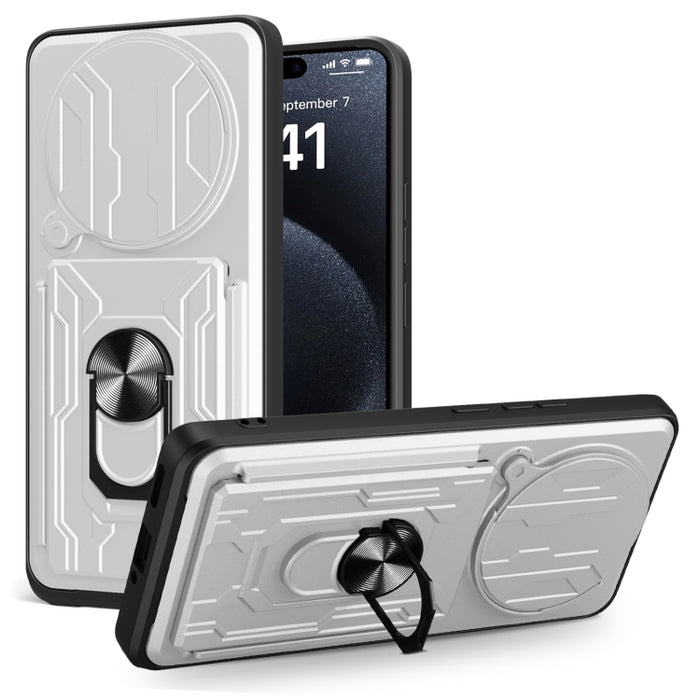 Funda deslizante para teléfono Camshield TPU+PC con ranura para tarjeta, For Redmi A5 4G 173.3mm, For Redmi Note 14 Pro 4G, For Redmi Note 14 4G 163.25mm, For Redmi Note 14 5G, For Redmi Note 14 Pro+ 5G, For Redmi Note 14 Pro 5G, For Redmi 13 4G Global...