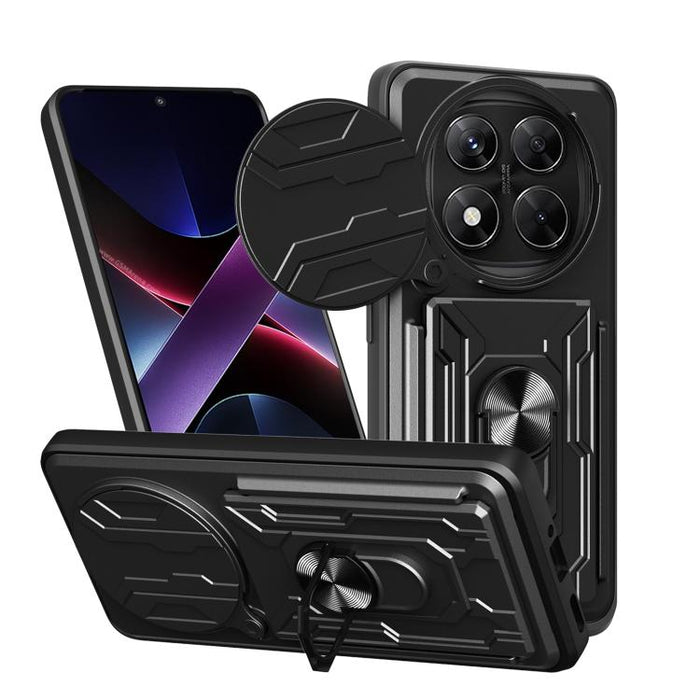 Funda deslizante para teléfono Camshield TPU+PC con ranura para tarjeta, For Redmi A5 4G 173.3mm, For Redmi Note 14 Pro 4G, For Redmi Note 14 4G 163.25mm, For Redmi Note 14 5G, For Redmi Note 14 Pro+ 5G, For Redmi Note 14 Pro 5G, For Redmi 13 4G Global...
