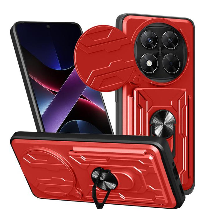 Funda deslizante para teléfono Camshield TPU+PC con ranura para tarjeta, For Redmi A5 4G 173.3mm, For Redmi Note 14 Pro 4G, For Redmi Note 14 4G 163.25mm, For Redmi Note 14 5G, For Redmi Note 14 Pro+ 5G, For Redmi Note 14 Pro 5G, For Redmi 13 4G Global...