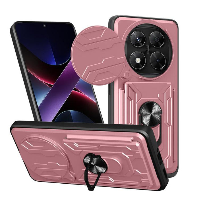 Funda deslizante para teléfono Camshield TPU+PC con ranura para tarjeta, For Redmi A5 4G 173.3mm, For Redmi Note 14 Pro 4G, For Redmi Note 14 4G 163.25mm, For Redmi Note 14 5G, For Redmi Note 14 Pro+ 5G, For Redmi Note 14 Pro 5G, For Redmi 13 4G Global...