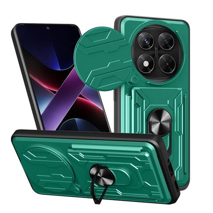 Funda deslizante para teléfono Camshield TPU+PC con ranura para tarjeta, For Redmi A5 4G 173.3mm, For Redmi Note 14 Pro 4G, For Redmi Note 14 4G 163.25mm, For Redmi Note 14 5G, For Redmi Note 14 Pro+ 5G, For Redmi Note 14 Pro 5G, For Redmi 13 4G Global...