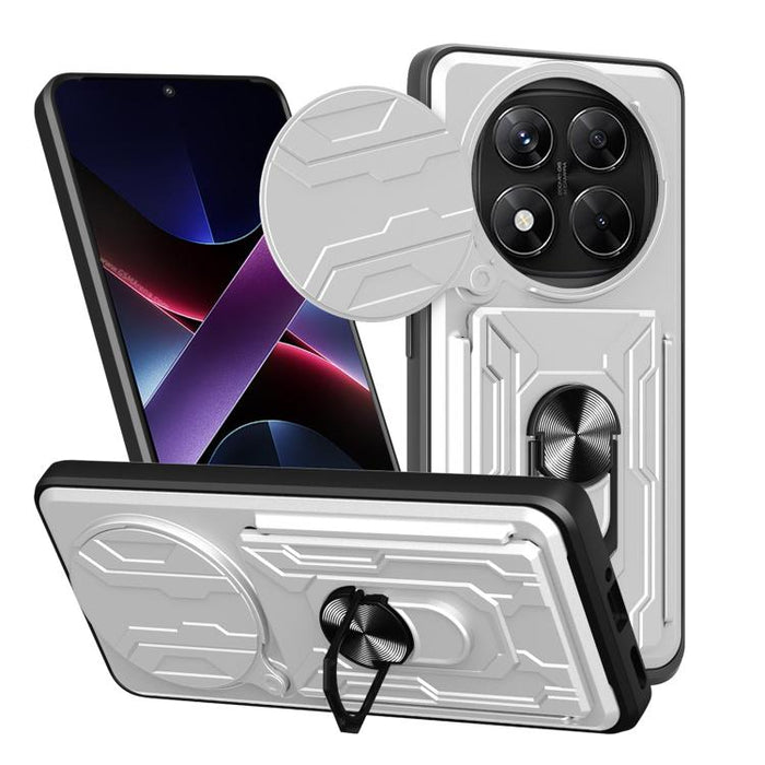 Funda deslizante para teléfono Camshield TPU+PC con ranura para tarjeta, For Redmi A5 4G 173.3mm, For Redmi Note 14 Pro 4G, For Redmi Note 14 4G 163.25mm, For Redmi Note 14 5G, For Redmi Note 14 Pro+ 5G, For Redmi Note 14 Pro 5G, For Redmi 13 4G Global...