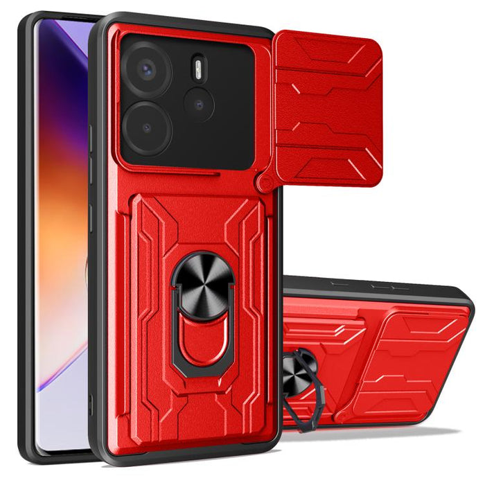 Funda deslizante para teléfono Camshield TPU+PC con ranura para tarjeta, For Redmi A5 4G 173.3mm, For Redmi Note 14 Pro 4G, For Redmi Note 14 4G 163.25mm, For Redmi Note 14 5G, For Redmi Note 14 Pro+ 5G, For Redmi Note 14 Pro 5G, For Redmi 13 4G Global...