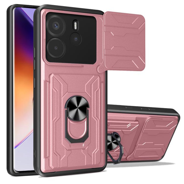 Funda deslizante para teléfono Camshield TPU+PC con ranura para tarjeta, For Redmi A5 4G 173.3mm, For Redmi Note 14 Pro 4G, For Redmi Note 14 4G 163.25mm, For Redmi Note 14 5G, For Redmi Note 14 Pro+ 5G, For Redmi Note 14 Pro 5G, For Redmi 13 4G Global...