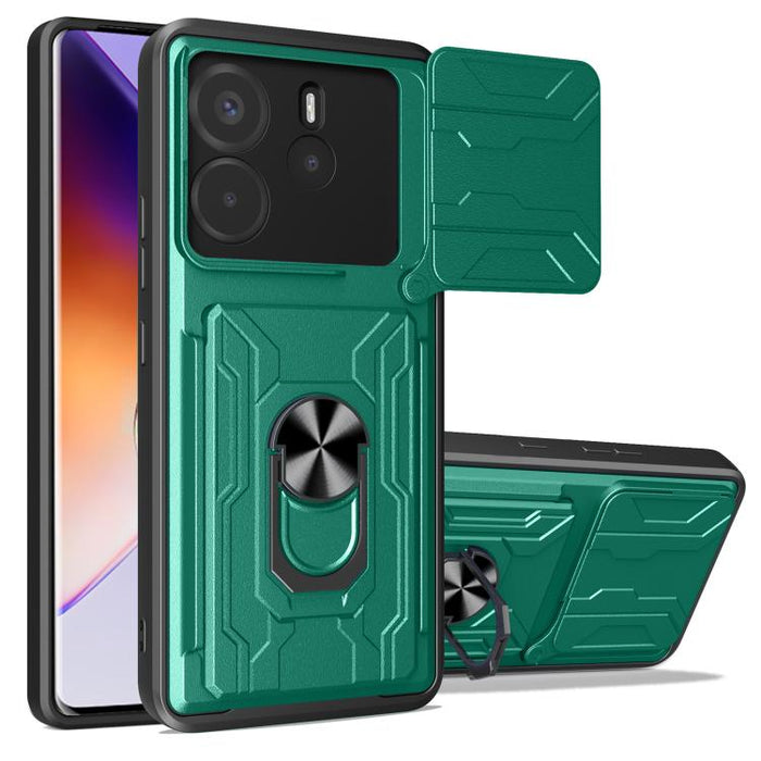 Funda deslizante para teléfono Camshield TPU+PC con ranura para tarjeta, For Redmi A5 4G 173.3mm, For Redmi Note 14 Pro 4G, For Redmi Note 14 4G 163.25mm, For Redmi Note 14 5G, For Redmi Note 14 Pro+ 5G, For Redmi Note 14 Pro 5G, For Redmi 13 4G Global...