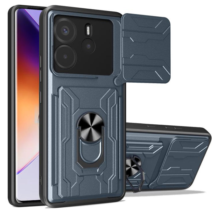 Funda deslizante para teléfono Camshield TPU+PC con ranura para tarjeta, For Redmi A5 4G 173.3mm, For Redmi Note 14 Pro 4G, For Redmi Note 14 4G 163.25mm, For Redmi Note 14 5G, For Redmi Note 14 Pro+ 5G, For Redmi Note 14 Pro 5G, For Redmi 13 4G Global...